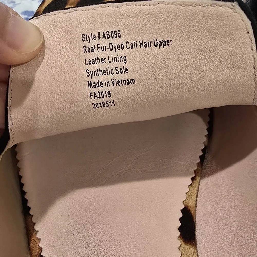 RARE J. Crew Leopard Print Mules calf hair - HTF size 11 - Picture 3 of 11